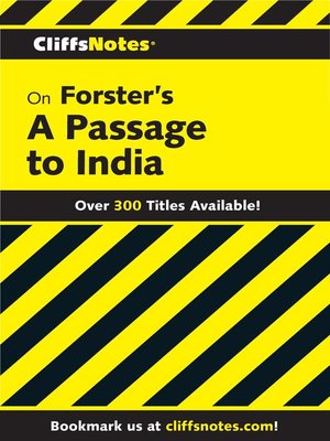 cover image of CliffsNotes on Forster's a Passage to India